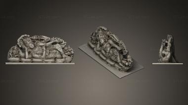 Indian sculptures The God Vishnu 3d model